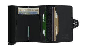 Twinwallet Perforated Black