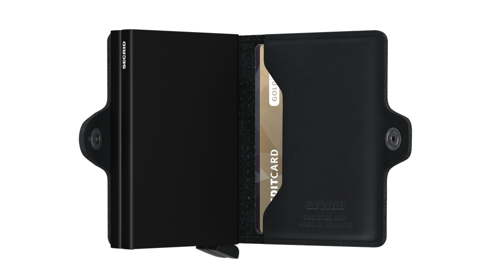 Twinwallet Perforated Black