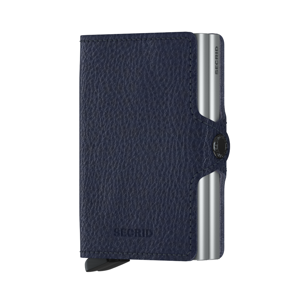 Twinwallet Veg Navy-Silver