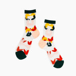 Sheer Socks in Fronds