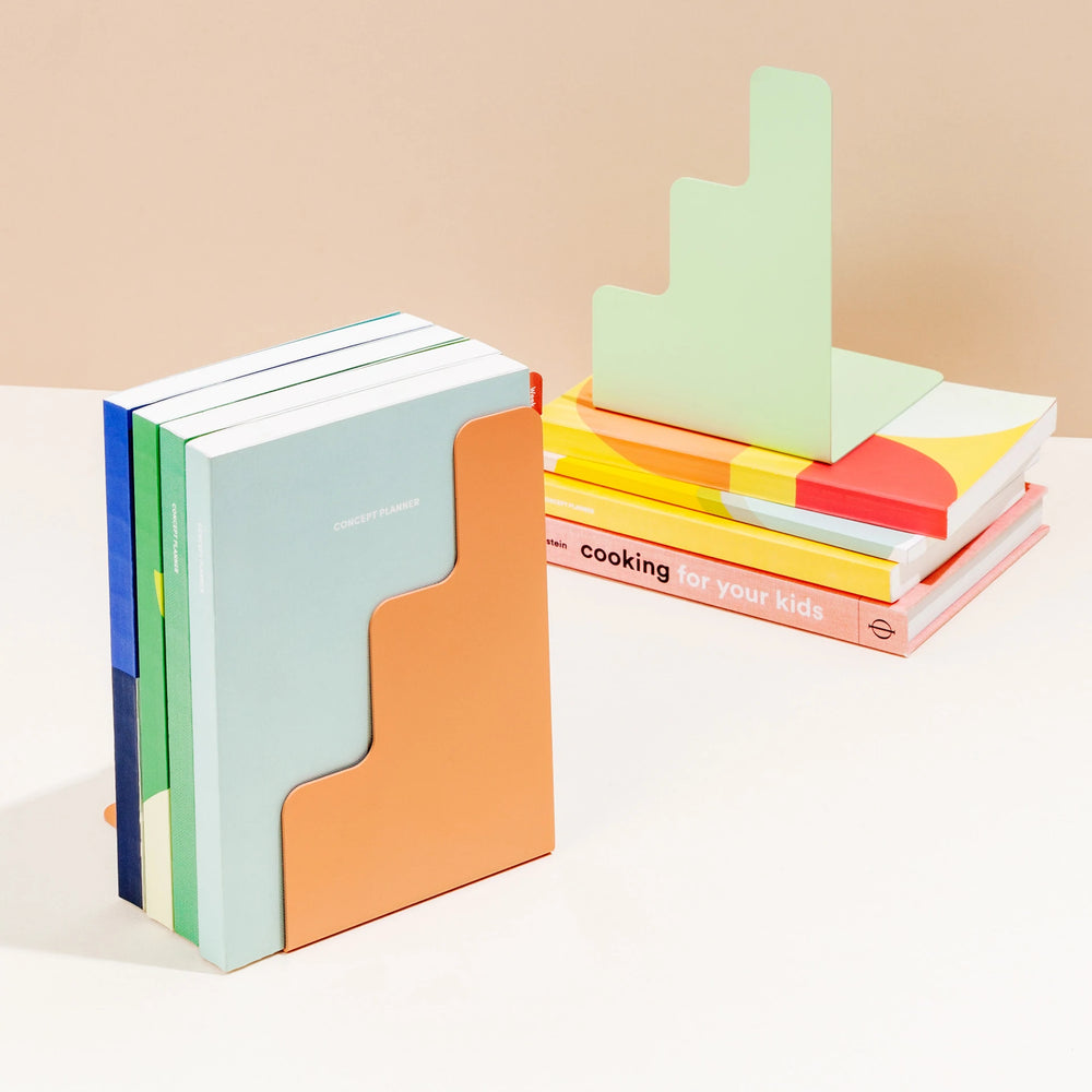 Steps Bookend in Coral