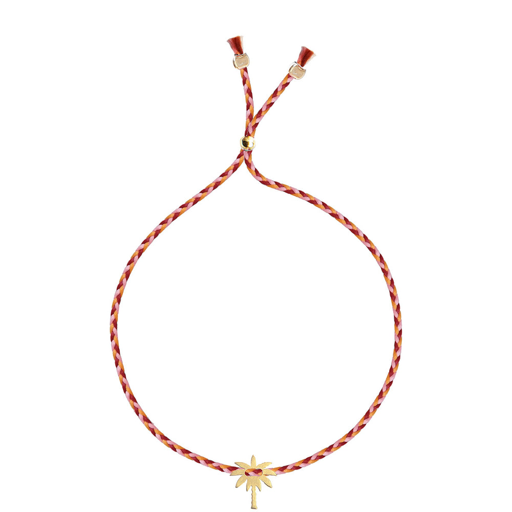 Story Of My Life Bracelet - Palm Tree - Gold Plated