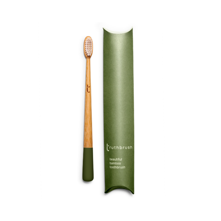 Toothbrush - Moss Green Medium With Travel Case