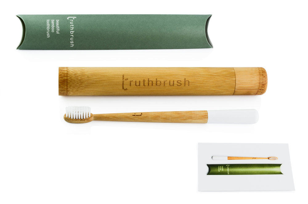 Toothbrush - Moss Green Medium With Travel Case