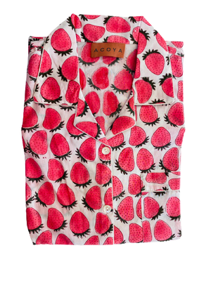 COTTON LONG SLEEVES PYJAMAS FRUITY PRINTS