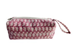 COTTON TOILETRY BAG - Pink Pale Elephant