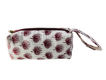 COTTON TOILETRY BAG - Red Leaf