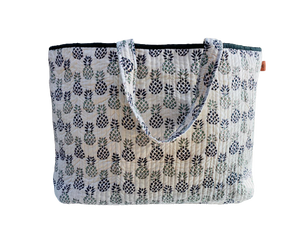 COTTON BEACH BAG - Pineapple