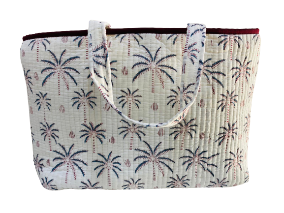 COTTON BEACH BAG - New Palm Tree