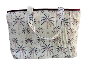 COTTON BEACH BAG - New Palm Tree