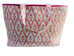 COTTON BEACH BAG - Pink Diamond