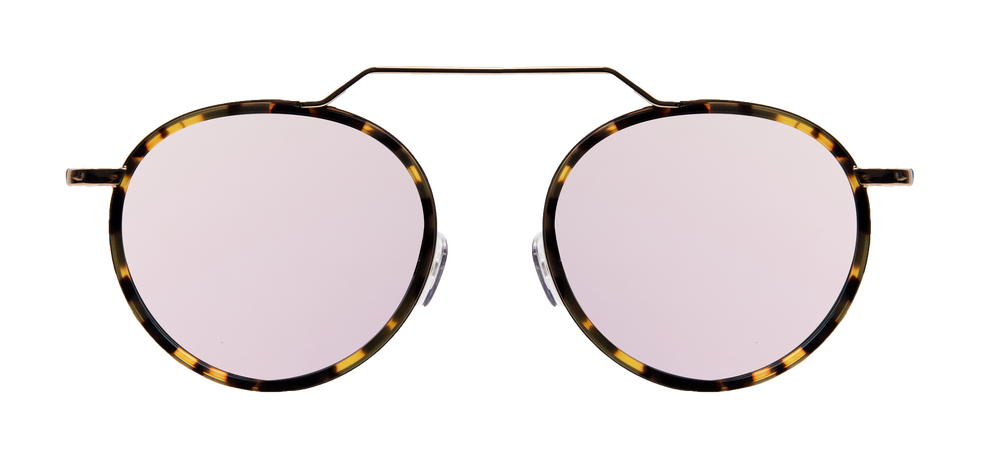 Wynwood Ace Sunglasses - Tortoise/Gold/ Bright Rose Flat