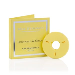 Lemongrass & Ginger Luxury Car Fragrance Refill