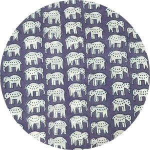 COTTON LONG SLEEVES ROBES ELEPHANT PRINTS