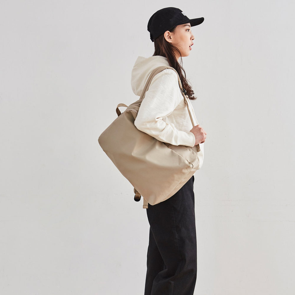 Simple Backpack in Beige